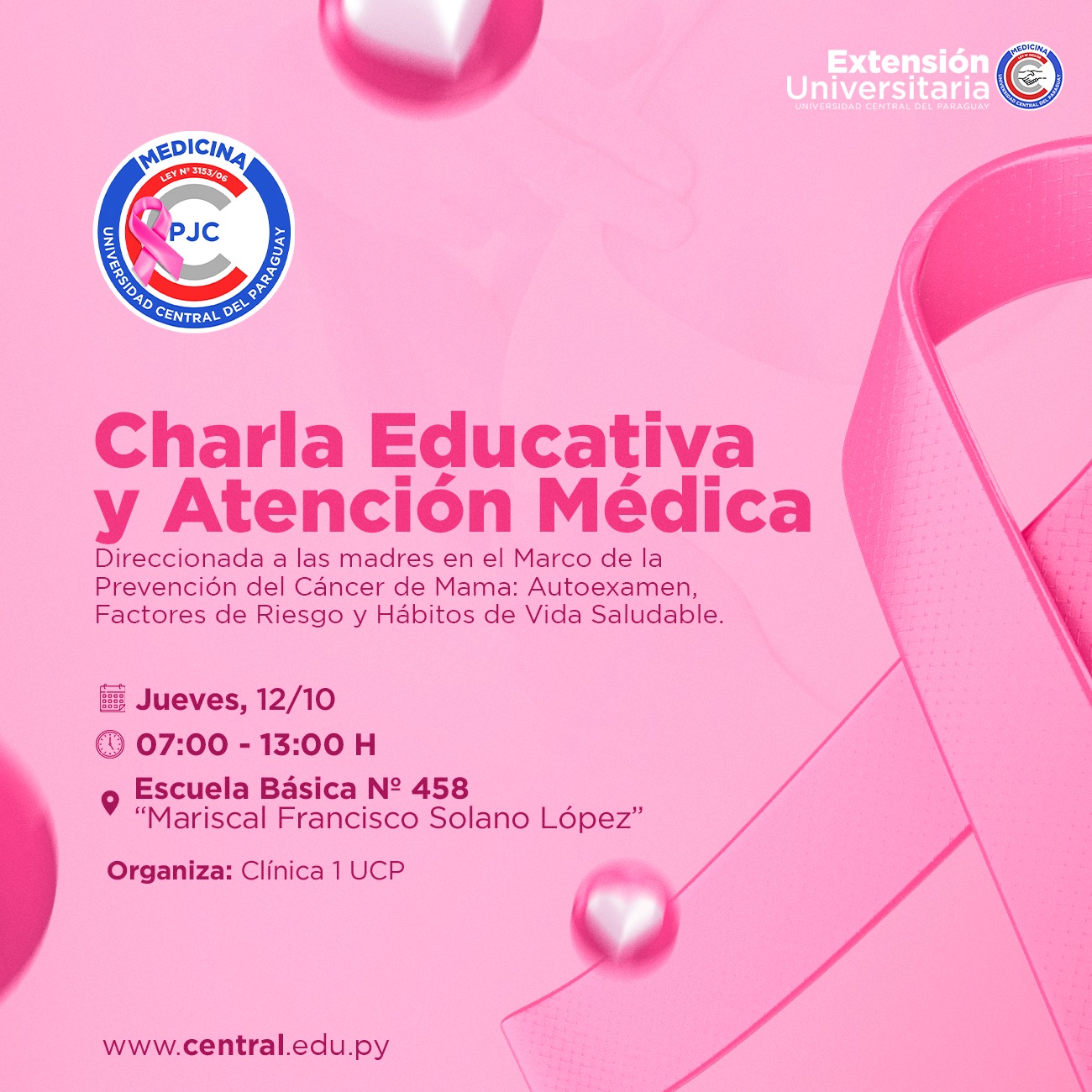 UCP estará en la Escuela Mariscal López.