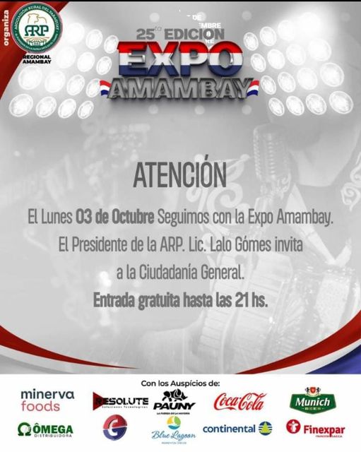 Último día de la Expo Amambay 2022