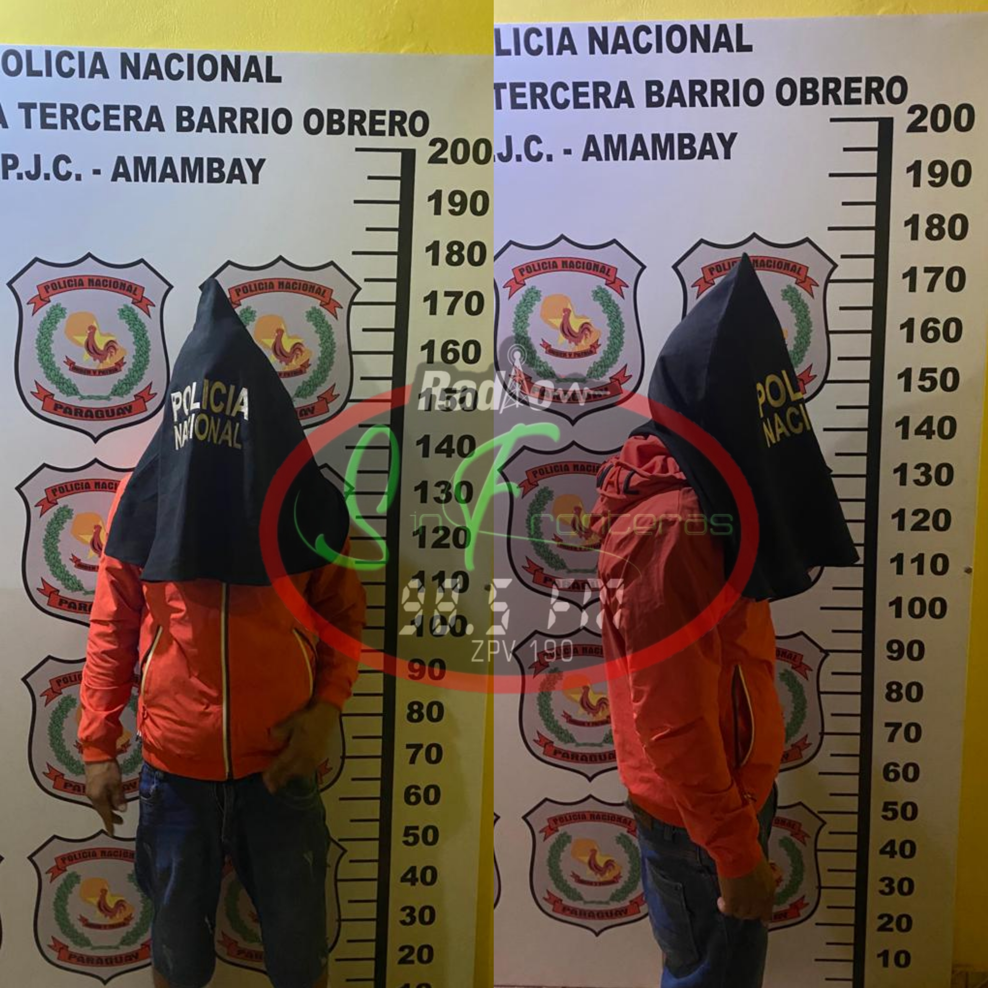 Detenido con 4 órdenes de captura.