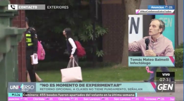 Vuelta a clases es un riesgo innecesario y sin fundamento, afirma infectólogo