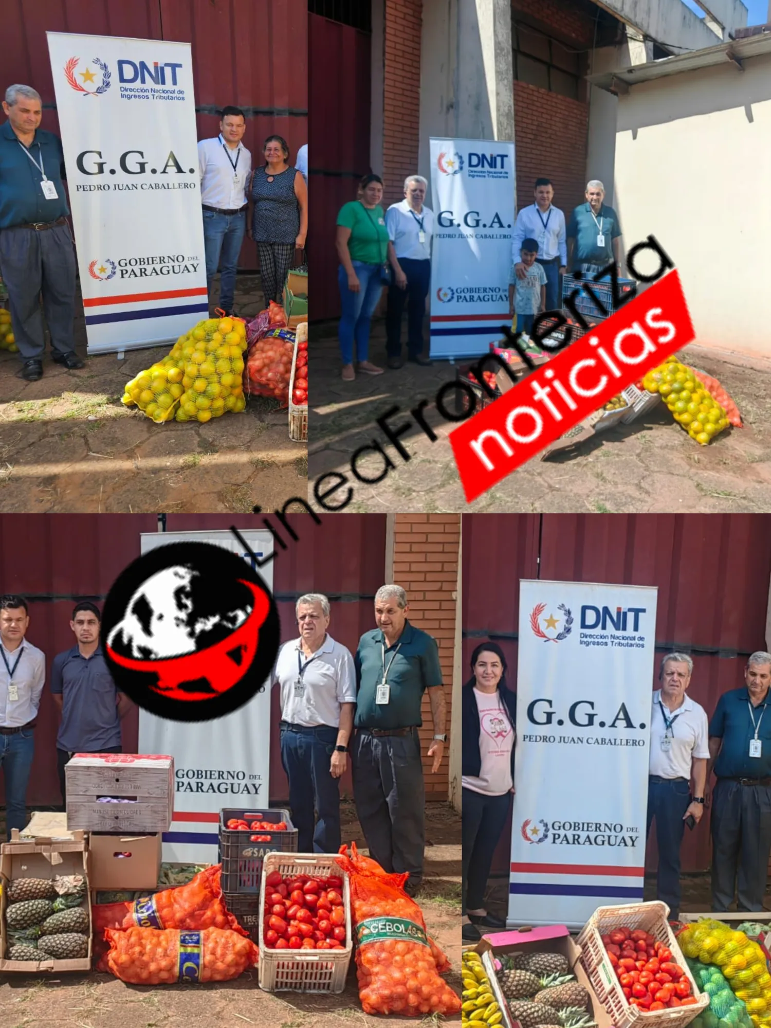 DNIT realizó donaciones de productos incautados a instituciones benéficas de Pedro Juan Caballero