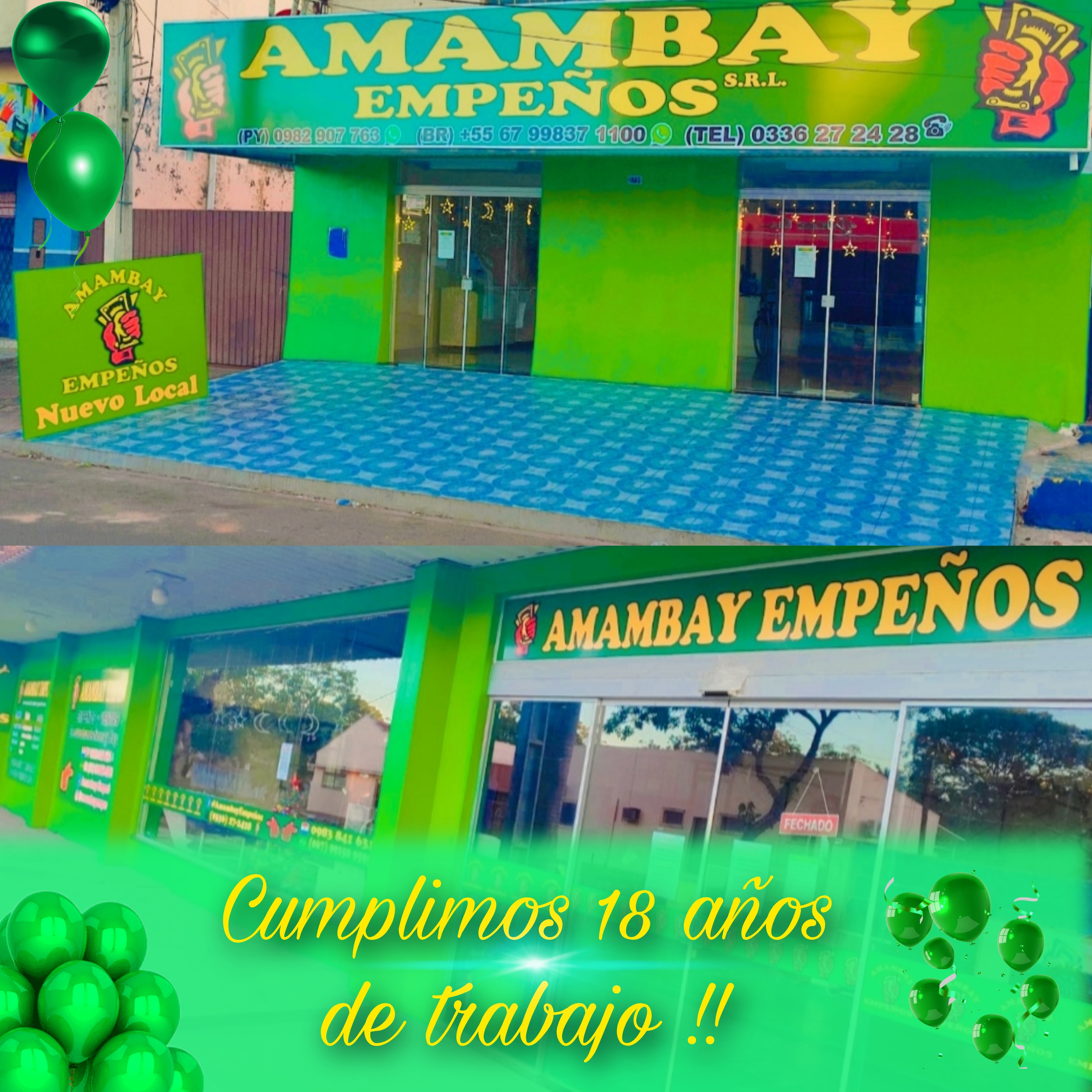 FELIZ 18 AÑOS AMAMBAY EMPEÑOS