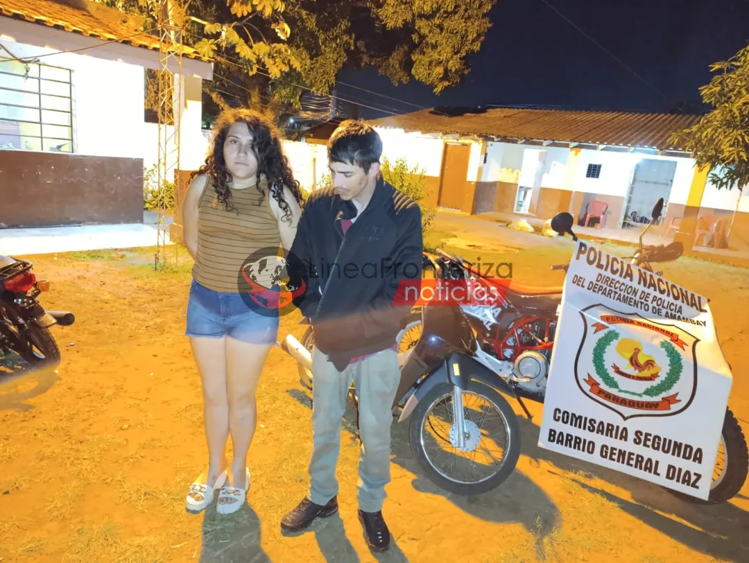 Grupo Lince recupera motocicleta denunciada como hurtada y aprehende a dos personas