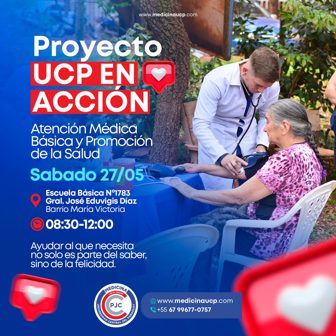 Atención médica básica en el barrio María Victoria