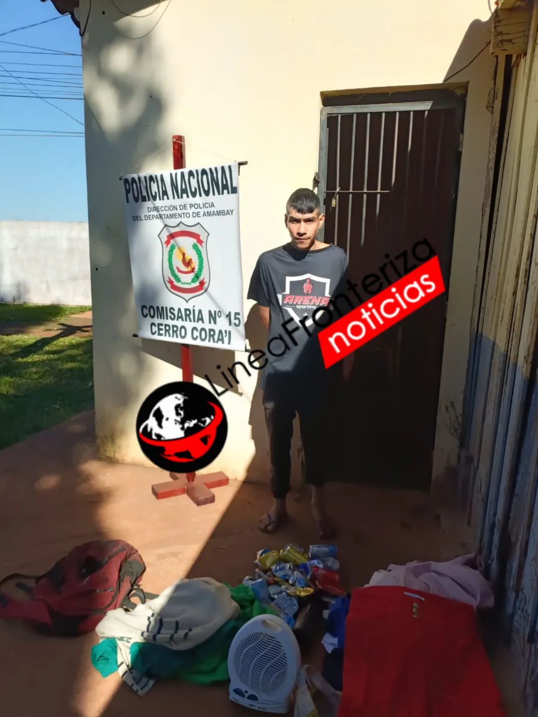 APREHENDIDO EN FLAGRANCIA POR INTENTO DE HURTO EN UNA IGLESIA EN CERRO CORA’I