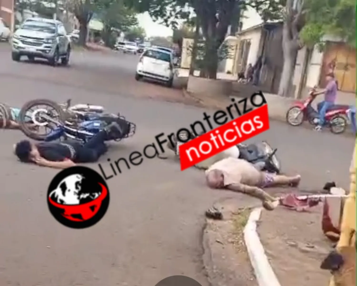 Accidente de tránsito entre motocicletas deja dos heridos en Pedro Juan Caballero