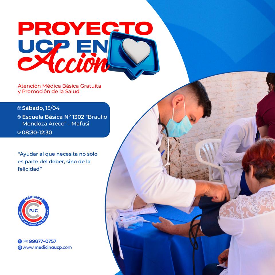 UCP anuncia otra jornada de Atención médica básica gratuita