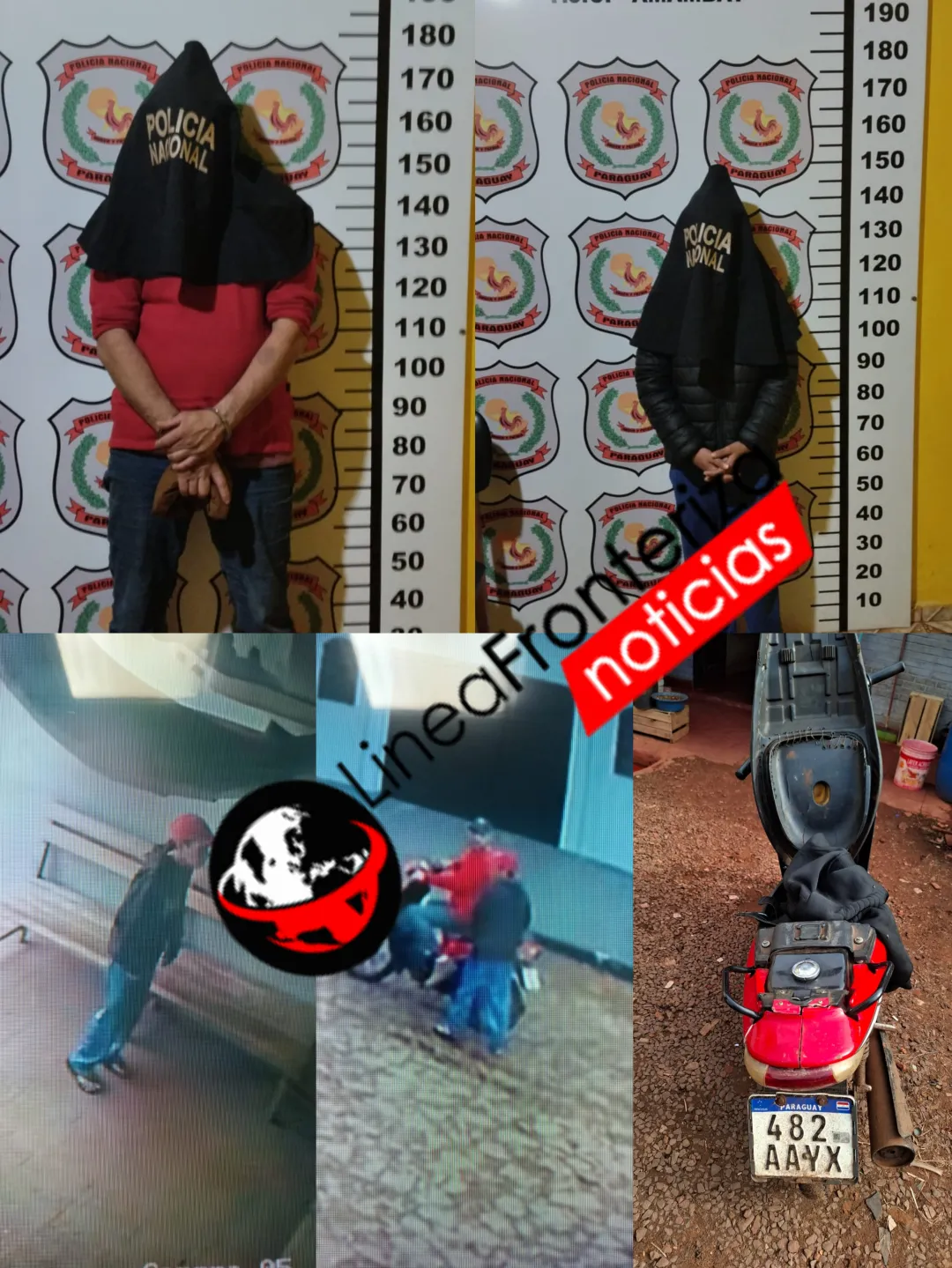 Aprehenden a dos personas por hurto de motocicleta en barrio Obrero: uno de ellos con orden de captura por coacción y vínculos criminales