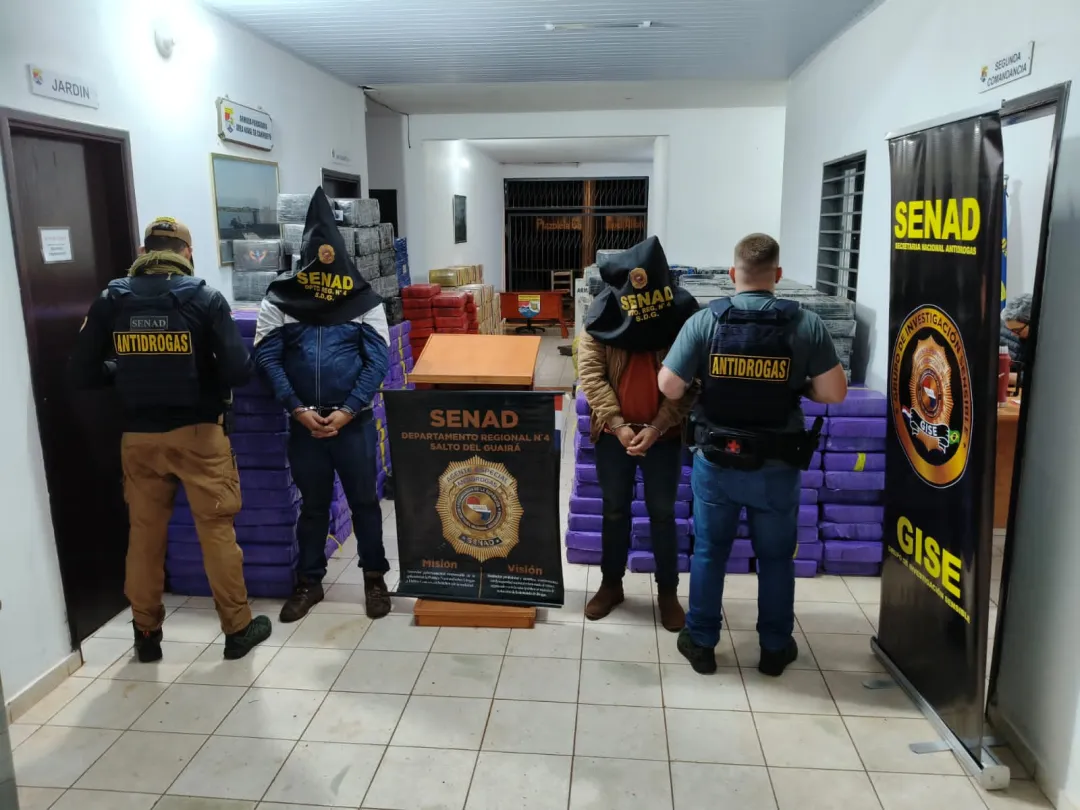 Operación “Traición”: SENAD asesta duro golpe al narcotráfico con histórica incautación en Katueté