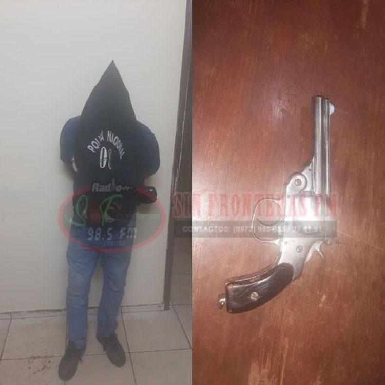 Amenazó con arma de fuego y fue aprehendido