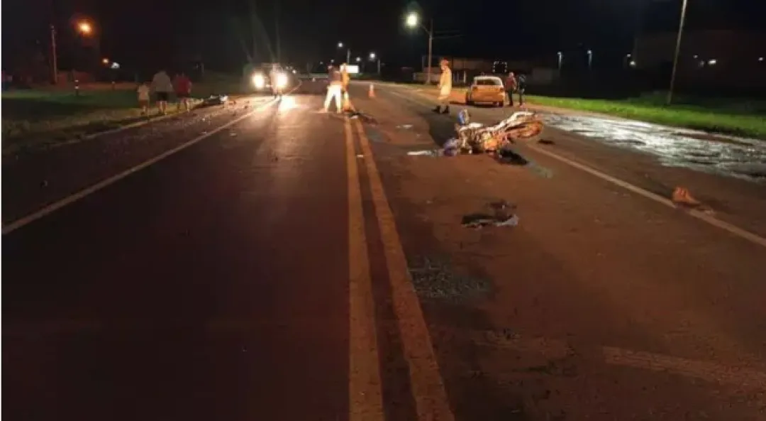 Ponta Porã: motociclista muere tras chocar contra otro vehículo.