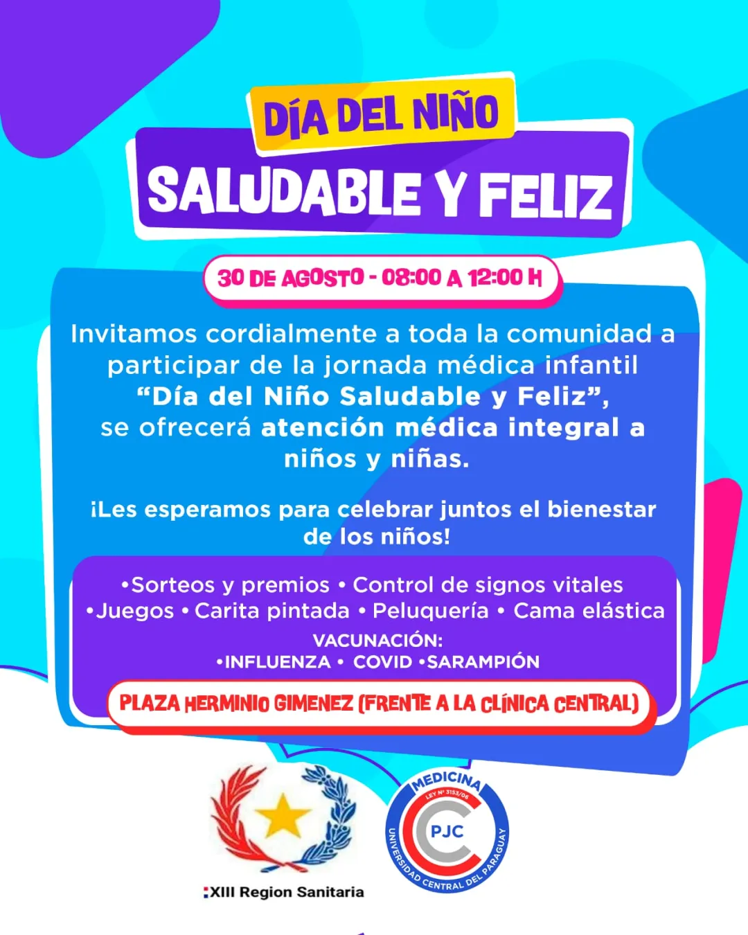 Jornada médica por el Día del Niño Saludable y Feliz
