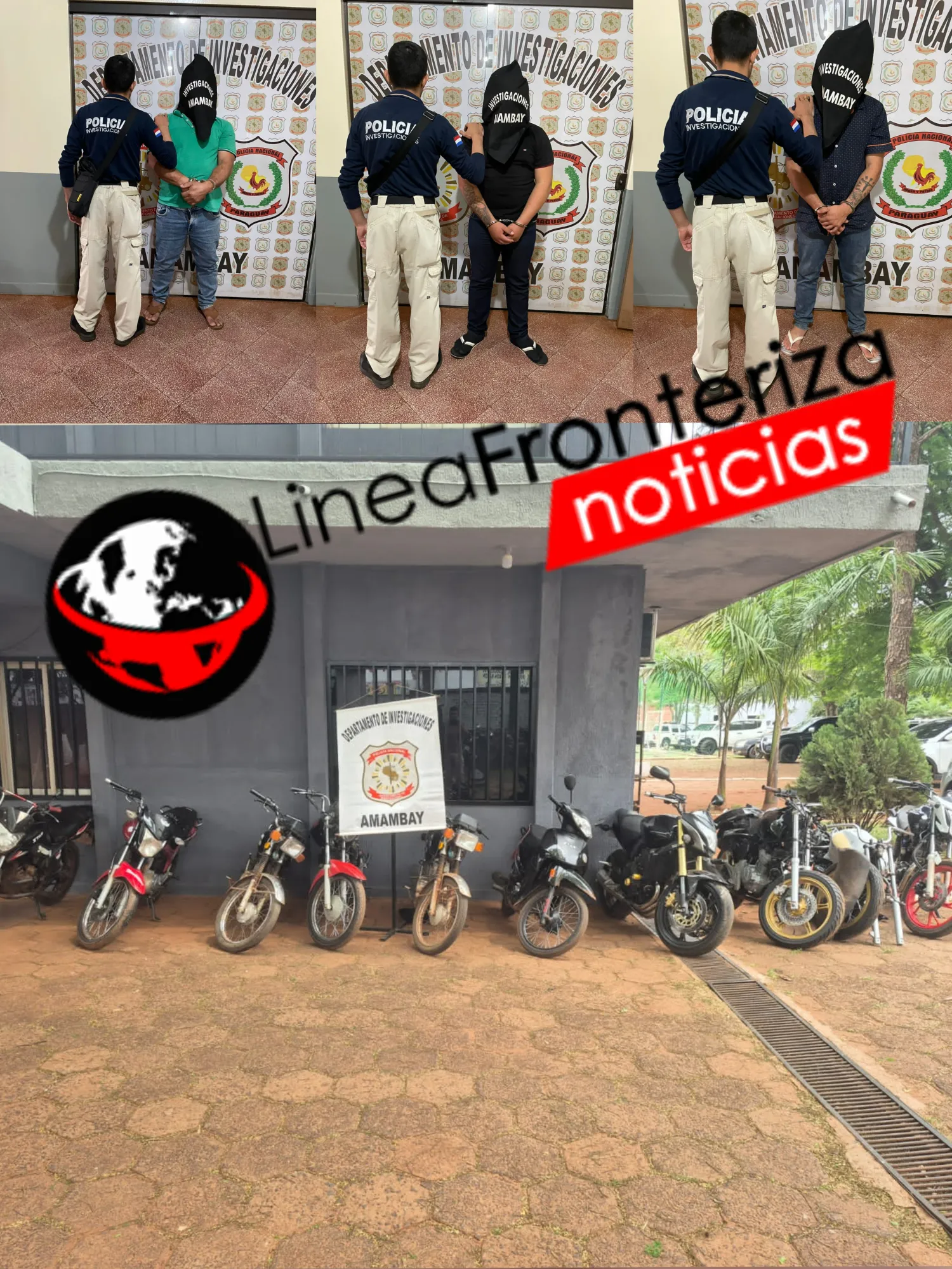 Allanamientos en PJC: incautan motocicletas y detienen a tres personas
