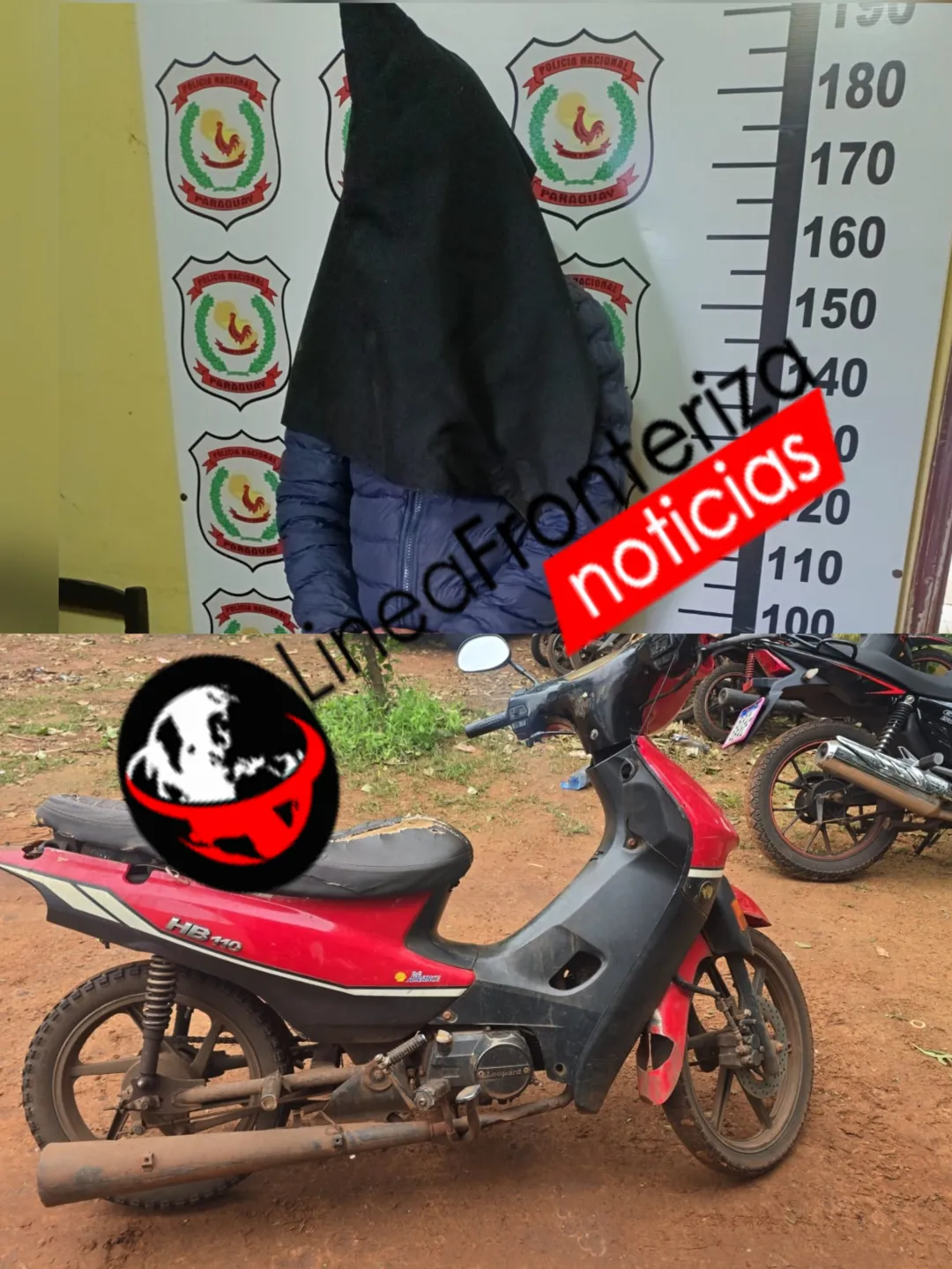 Aprehenden a ciudadano brasileño con motocicleta robada en el barrio Guaraní