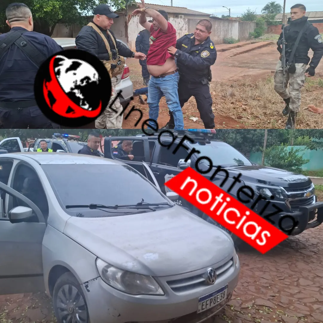 Persecución policial terminó con la aprehensión de tres personas.