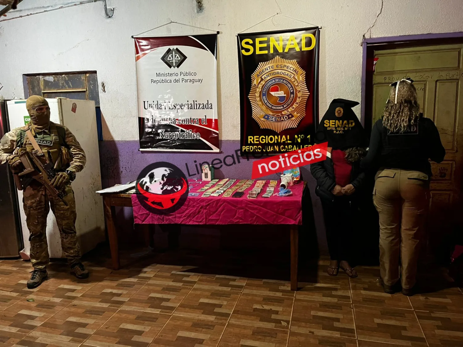 Allanamiento antidrogas deja una mujer aprehendida en el barrio Gral. Genes