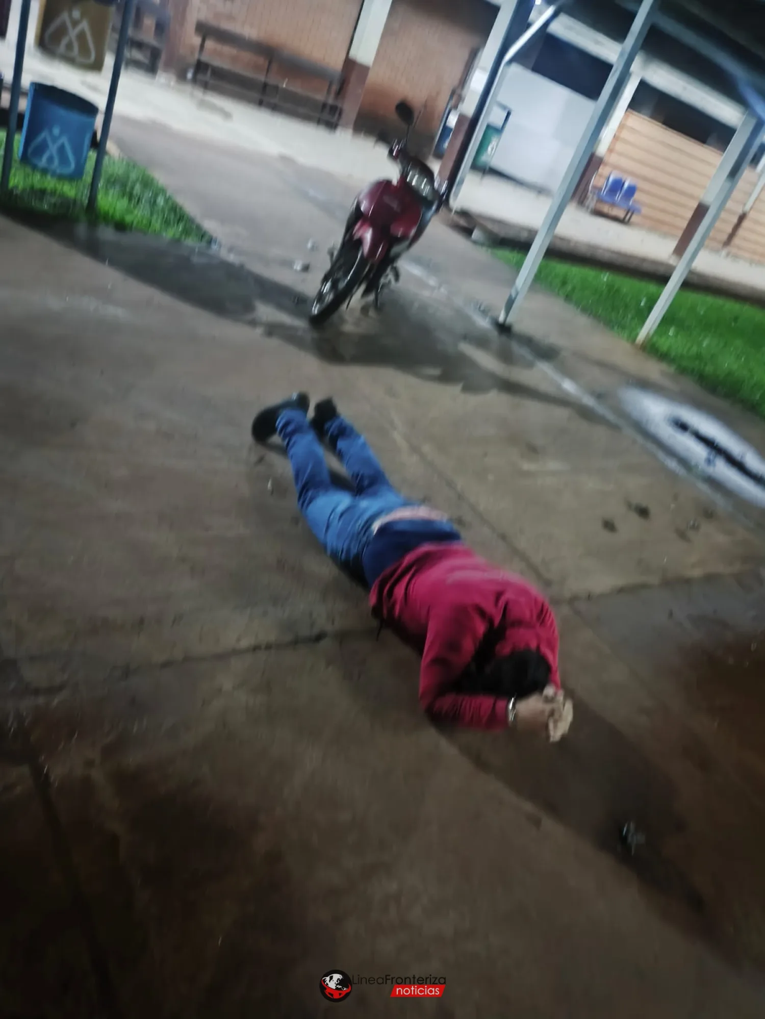 Sorprendido robando una motocicleta en el Hospital Regional