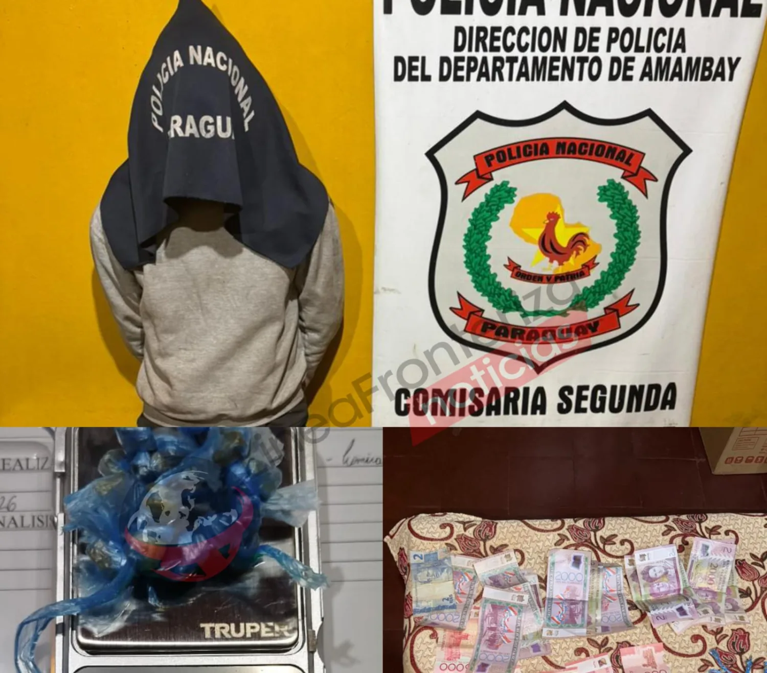 Detienen a presunto microtraficante con 18 dosis de crack en el barrio San Gerardo