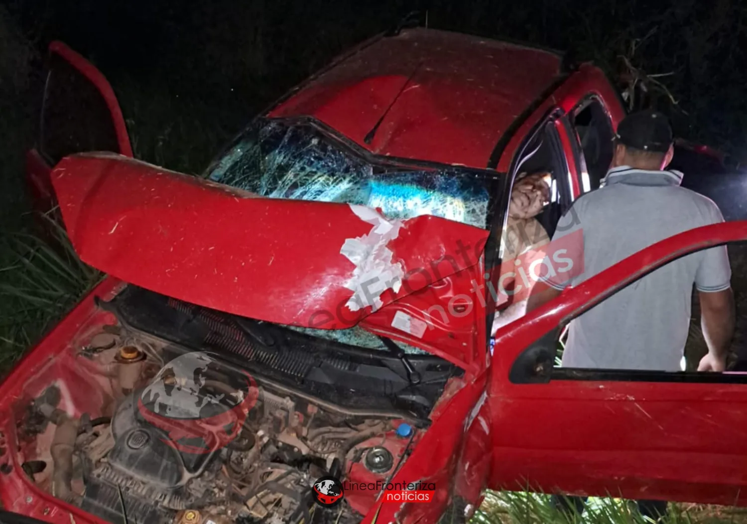Vuelco de camioneta deja un herido en la Ruta PY08