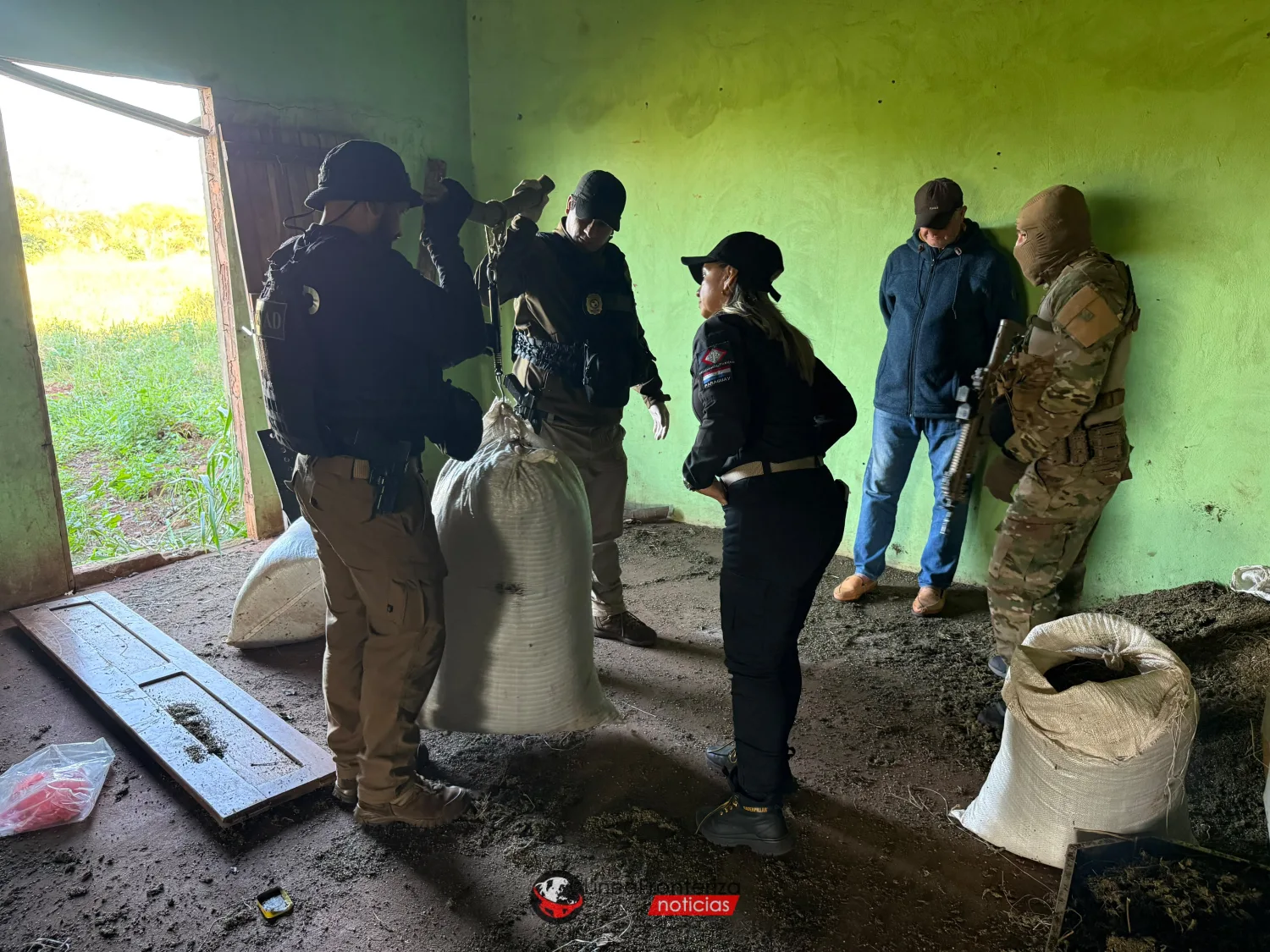 SENAD desmantela centro de producción mecanizada de marihuana en Capitán Bado y detiene a un hombre
