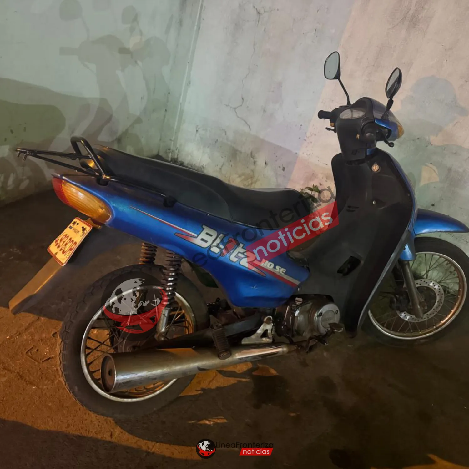 Policía recupera motocicleta abandonada en la vía pública