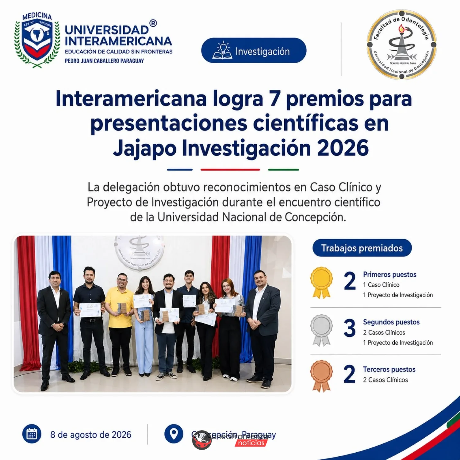 UNIVERSIDAD INTERAMERICANA LOGRA SIETE PREMIACIONES EN EL IV ENCUENTRO CIENTÍFICO “JAJAPO INVESTIGACIÓN”
