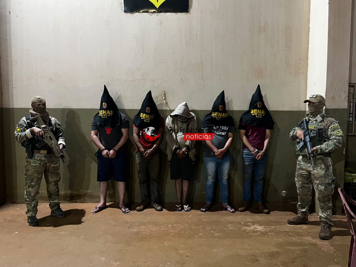 DESMANTELAN LABORATORIO DE MARIHUANA “ICE” EN CAPITÁN BADO: 5 DETENIDOS Y MÁS DE 4 TONELADAS INCAUTADAS