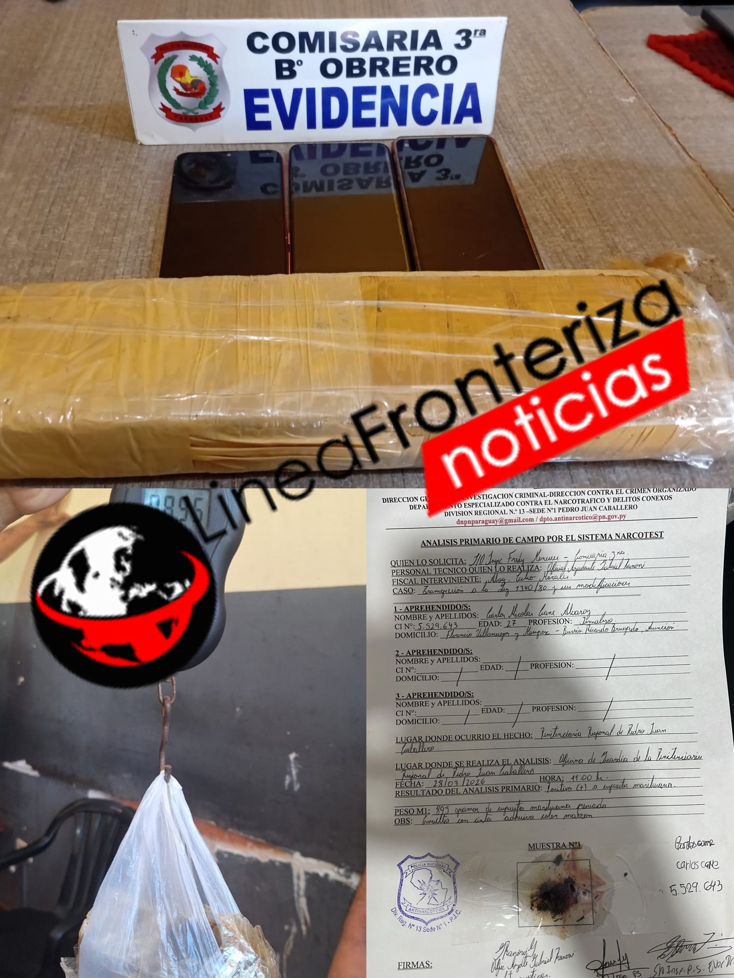 Incautan marihuana y celulares en la Penitenciaría Regional